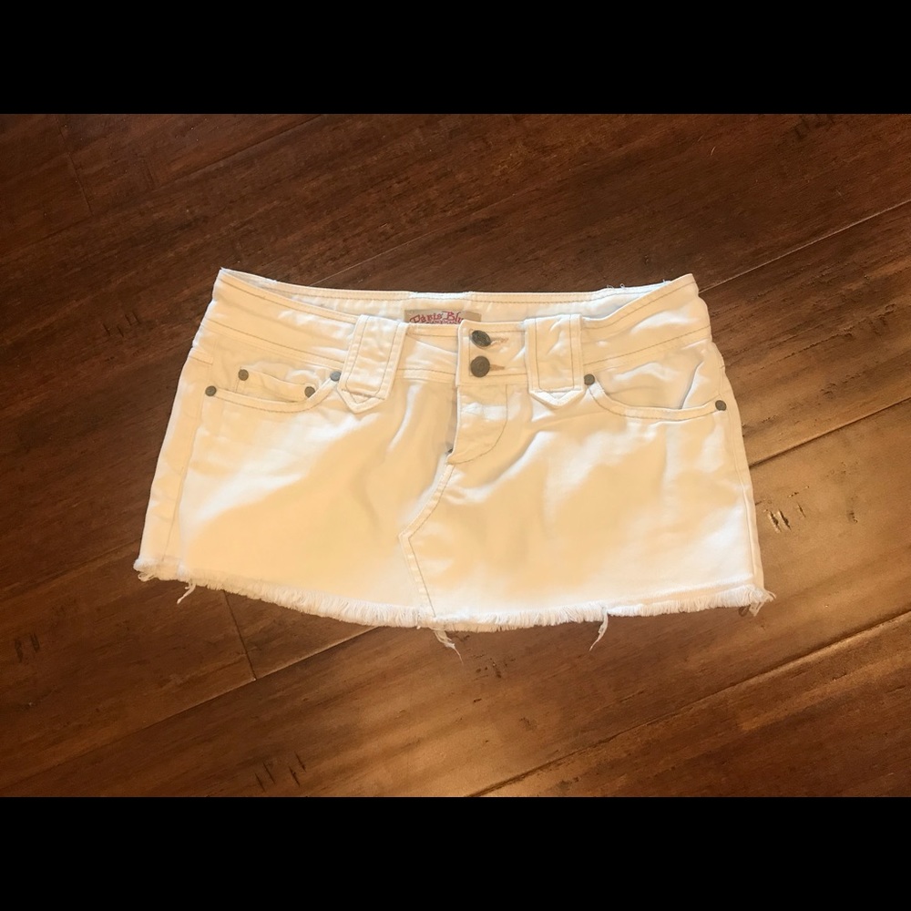 Size 3 white jean skirt